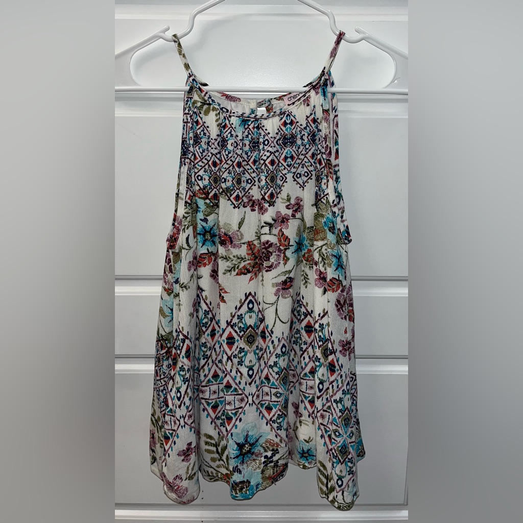 Chenault Girl Size 14 Floral Boho Patterned Flowy Cami